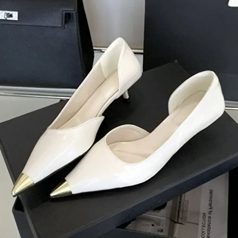 Women'S Fashion Brands - Elegant Pointed Toe Kitten Heel Pumps
