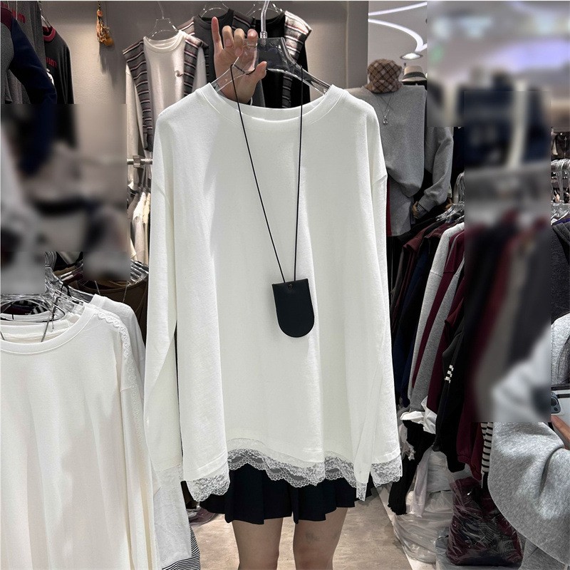 Women Fashion Necklace - Women Clothes Tops Longsleeve Solid Color
