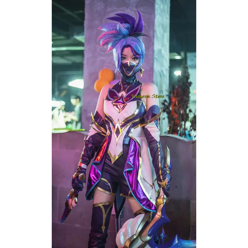 Game LOL Star Guardian Akali C - مراجعة Knitted Vest Women وسعره