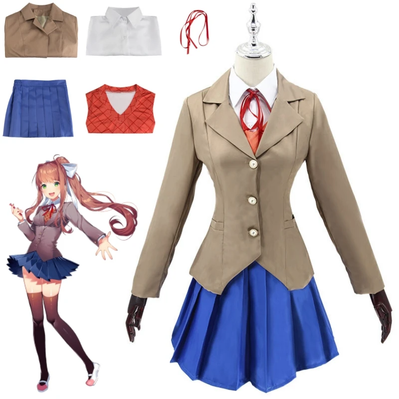 Anime Doki Doki Literature Clu - مراجعة Knitted Vest Women وسعره