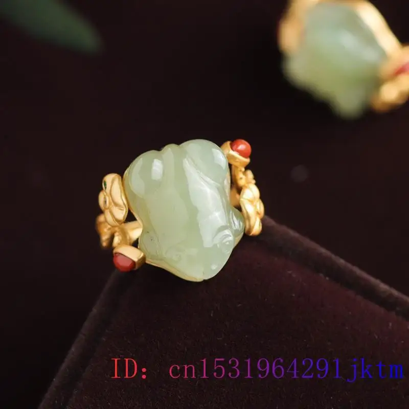Green Jade Frog Rings Charms N - مراجعة Women Fashion Jewellery وسعره