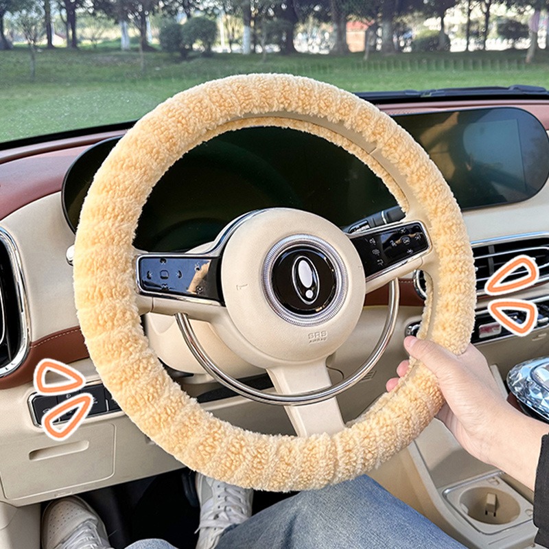 38CM Winter Car Steering Wheel - مراجعة Women Fashion Hub وسعره