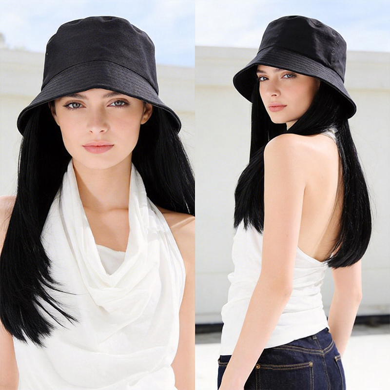 Sun-Shading Black Bucket Hat C - مراجعة Bucket Hat Women وسعره