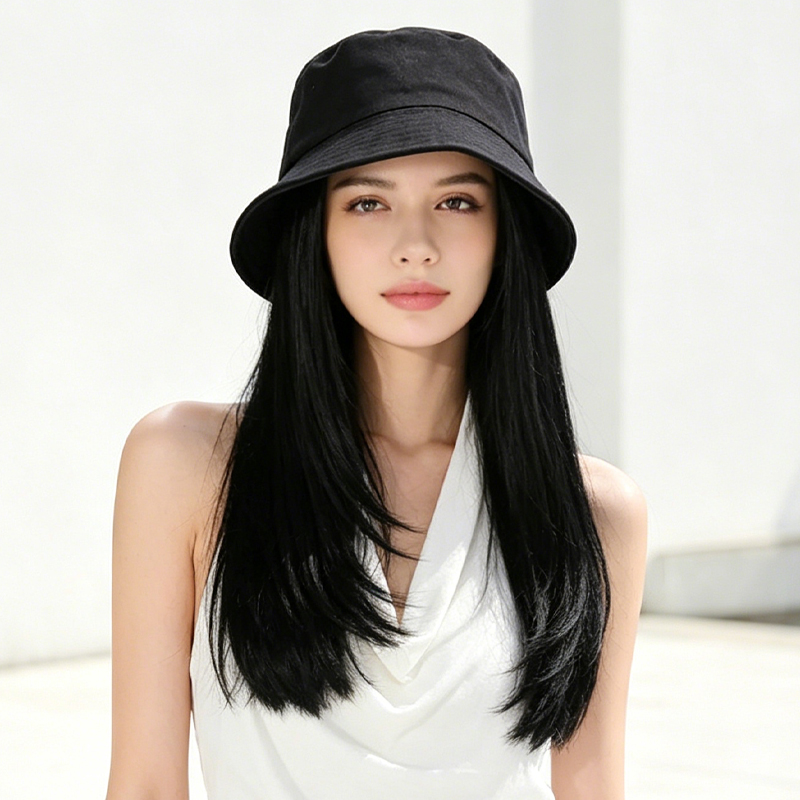 Sun-Shading Black Bucket Hat C - مراجعة Bucket Hat Women وسعره