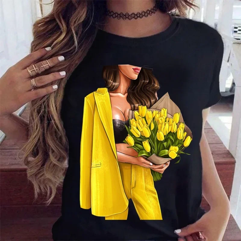 Large Size Printed Short Sleev - مراجعة Women'S Fashion Leggings وسعره