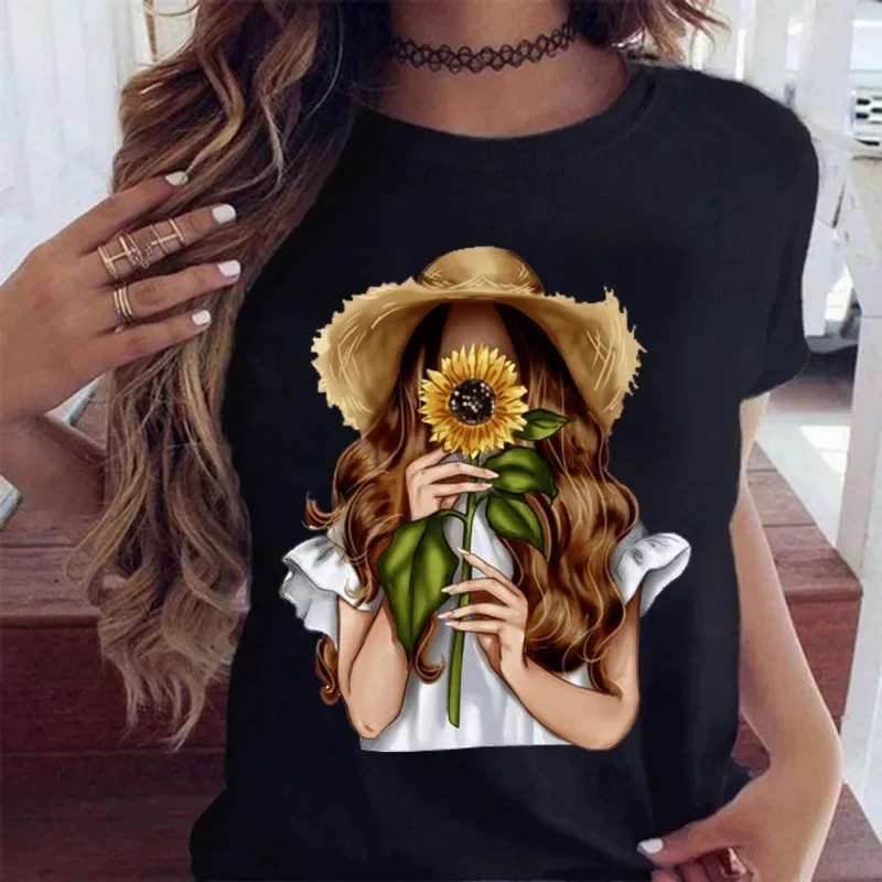 Large Size Printed Short Sleev - مراجعة Women'S Fashion Leggings وسعره