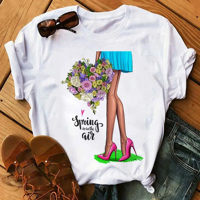 Large Size Printed Short Sleev - مراجعة Women'S Fashion Leggings وسعره