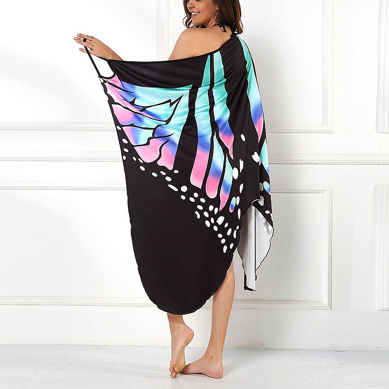 Sexy Butterfly Print Women Swi - مراجعة Printed Wrap Skirt وسعره