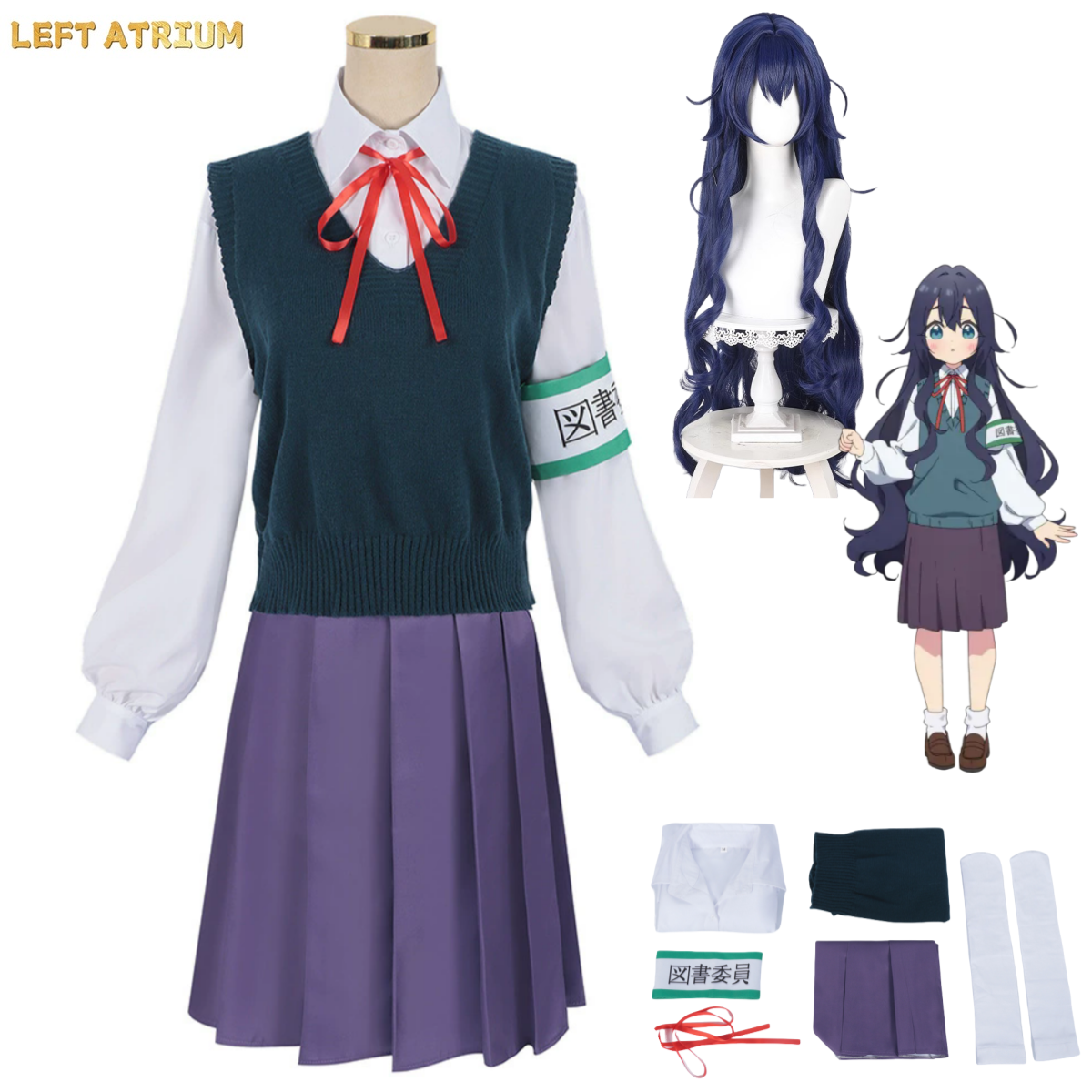 Anime The 100 Girlfriends Who  - مراجعة Knitted Vest Women وسعره