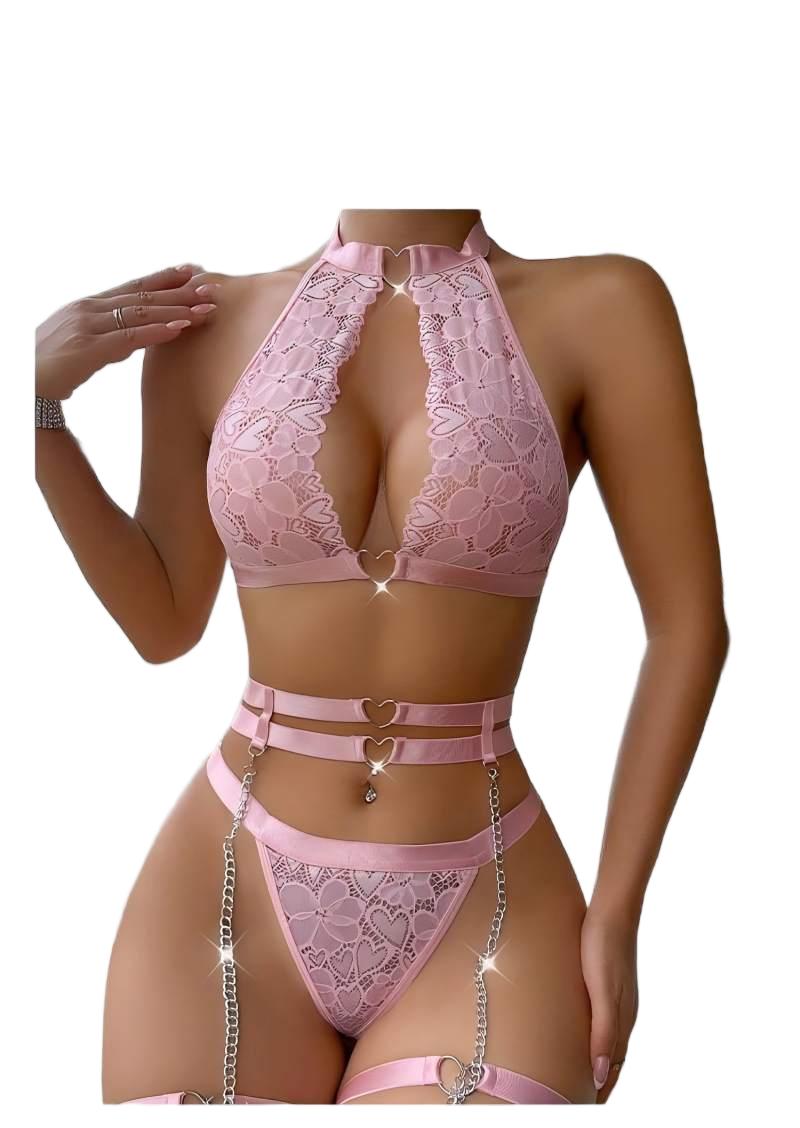 Sexy Lingerie Set Push Up Lace - مراجعة Women Fashion Necklace وسعره
