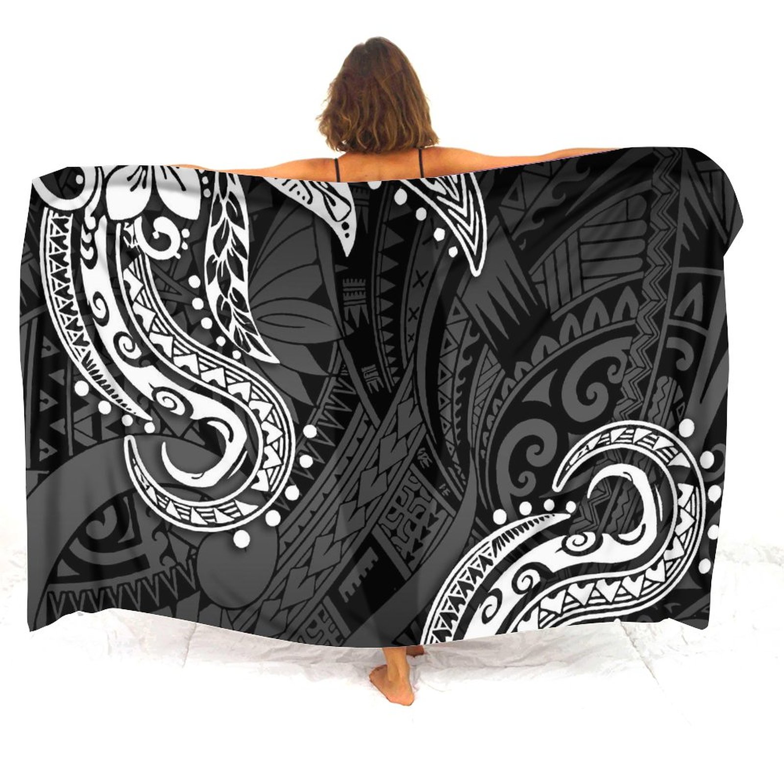 Polynesian Art Print Sarong La - مراجعة Printed Wrap Skirt وسعره
