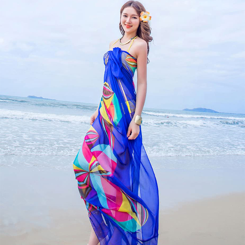 Pareo Scarf Women Beach Sarong - مراجعة Printed Wrap Skirt وسعره