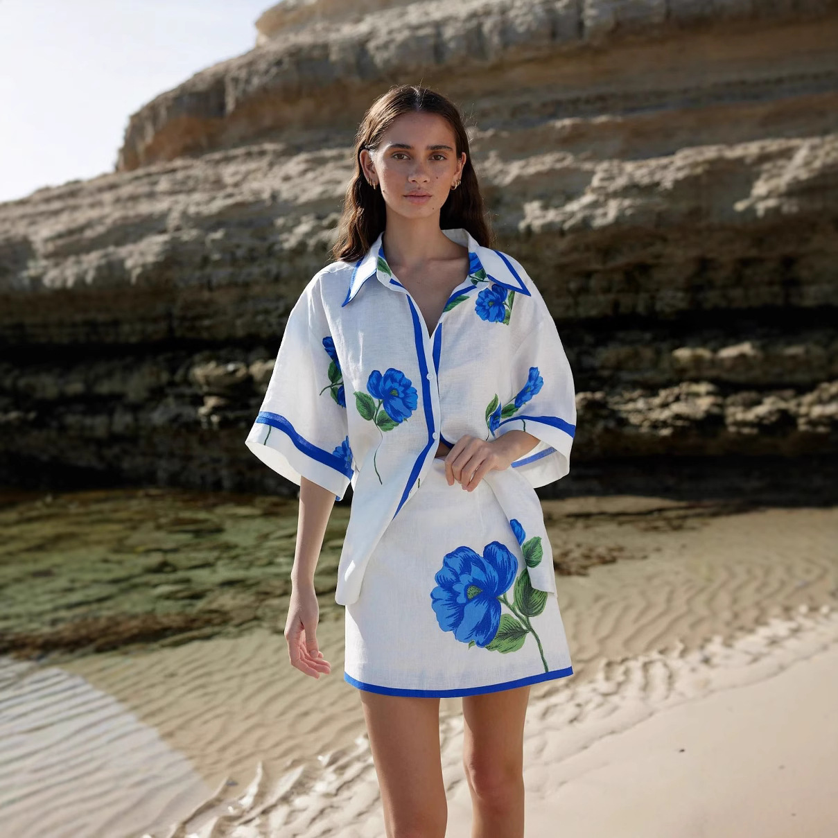 Women's Casual Print Single Br - مراجعة Printed Wrap Skirt وسعره