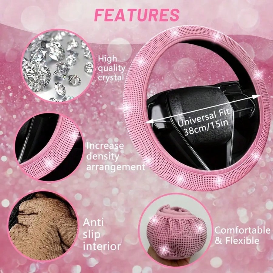 Artificial Diamond Car Steerin - مراجعة Women Fashion Hub وسعره