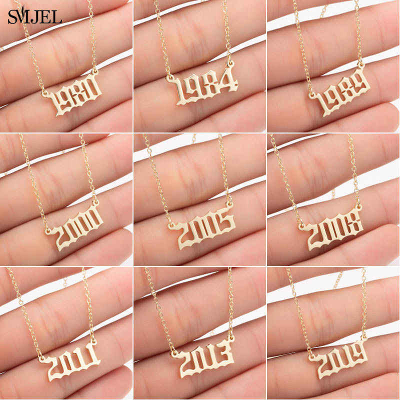 SMJEL Personalize Year Number  - مراجعة Women'S Fashion Year 2000 وسعره
