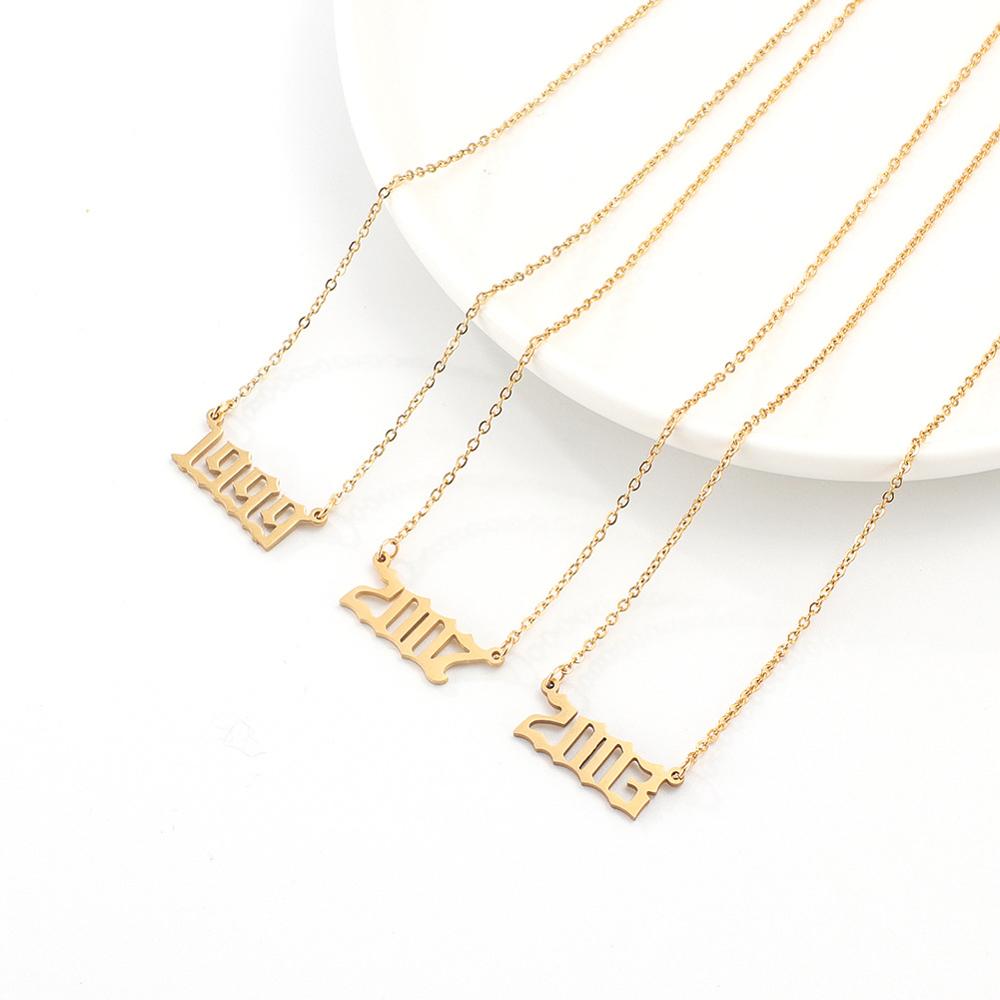 Year Number Birth Date Necklac - مراجعة Women'S Fashion Year 2000 وسعره