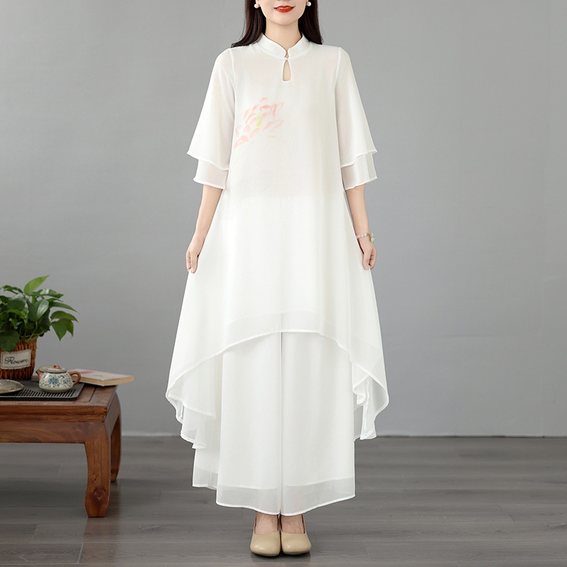 Elegant Long Silk Georgette Pr - مراجعة Women Fashion Over The Years وسعره
