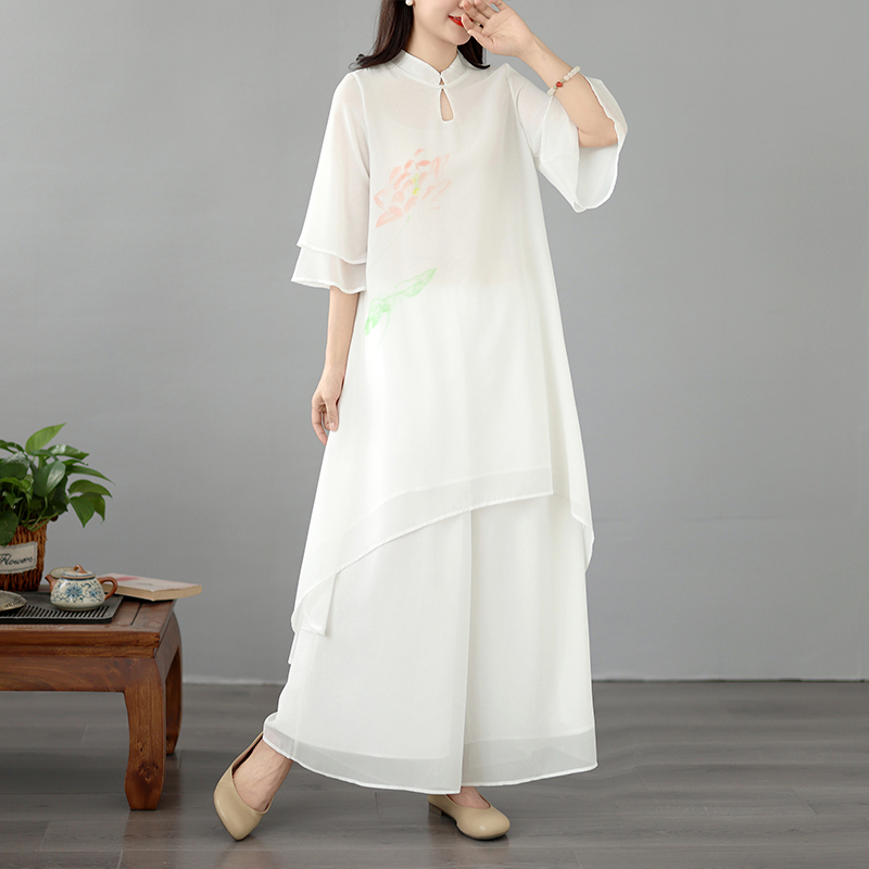 Elegant Long Silk Georgette Pr - مراجعة Women Fashion Over The Years وسعره