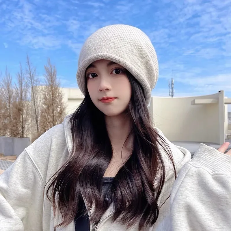 Knitted Bonnet Hoods Female Wi - مراجعة Women'S Fashion Hats وسعره