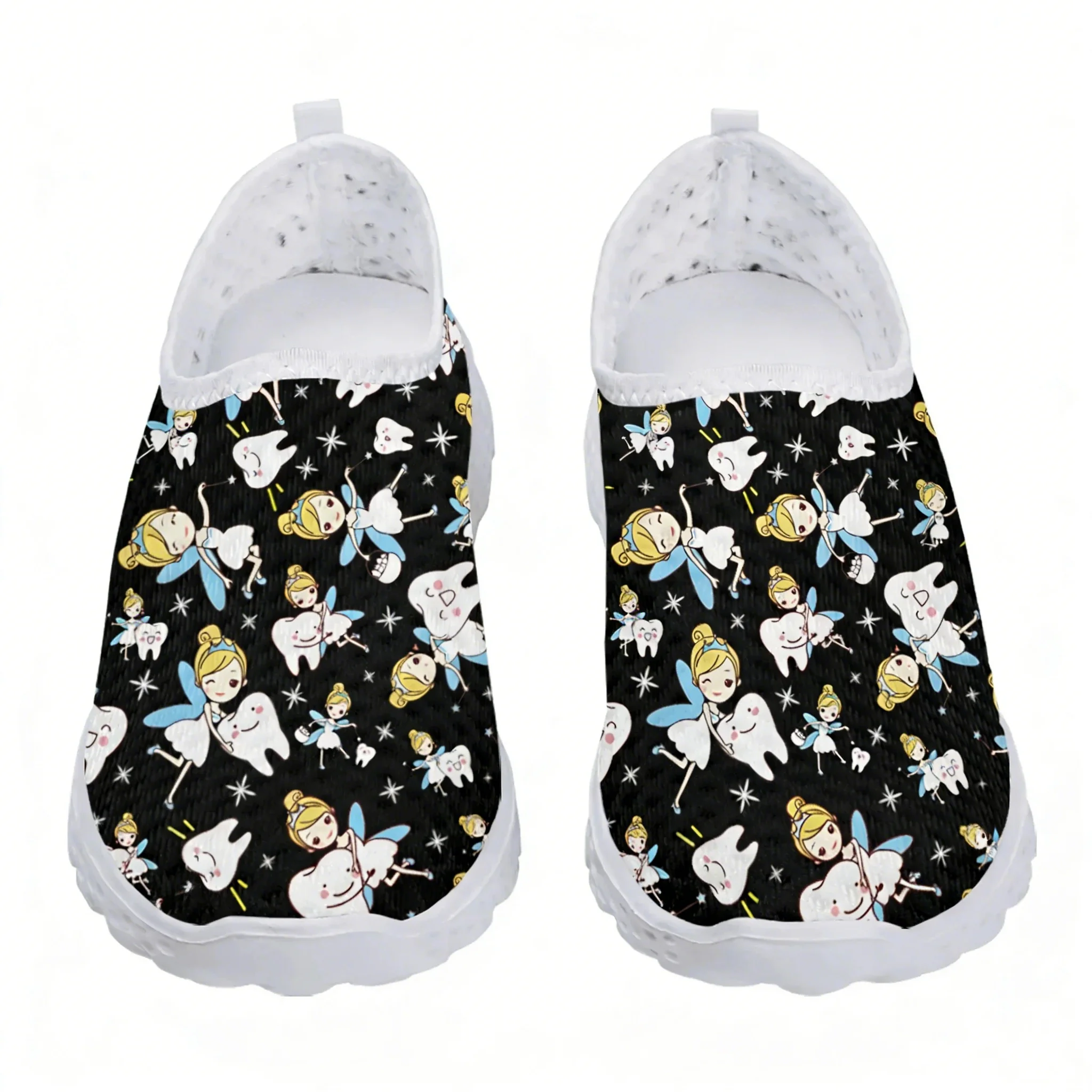 Cute Cartoon Nurse Elf/Teeth M - مراجعة Women'S Fashion Tennis Shoes وسعره