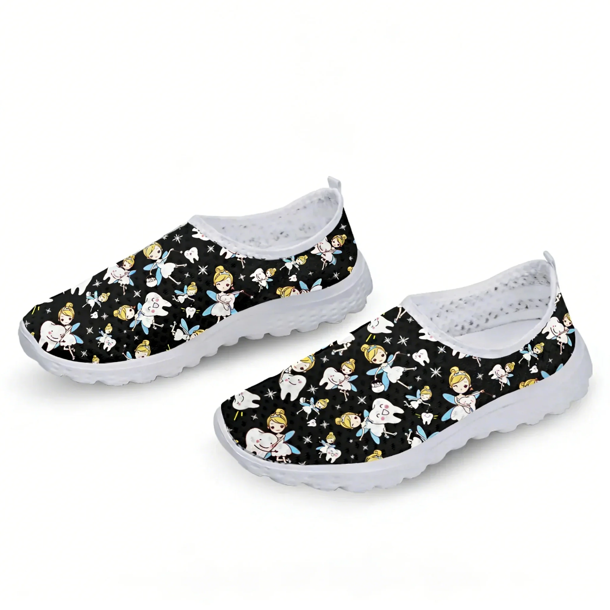 Cute Cartoon Nurse Elf/Teeth M - مراجعة Women'S Fashion Tennis Shoes وسعره
