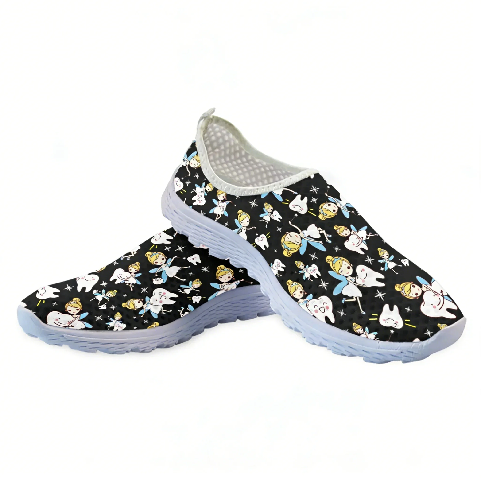 Cute Cartoon Nurse Elf/Teeth M - مراجعة Women'S Fashion Tennis Shoes وسعره
