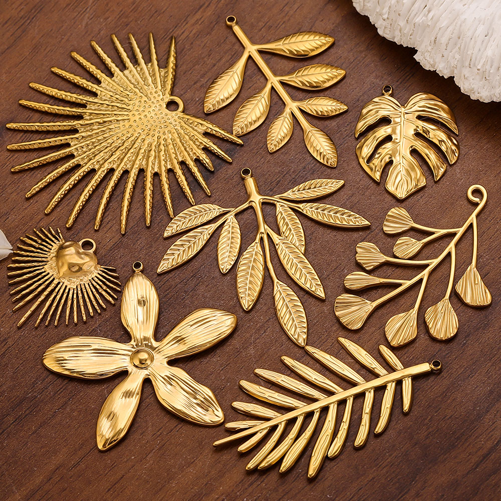 5PCS Stainless Steel Large Lea - مراجعة Women Fashion Jewellery وسعره
