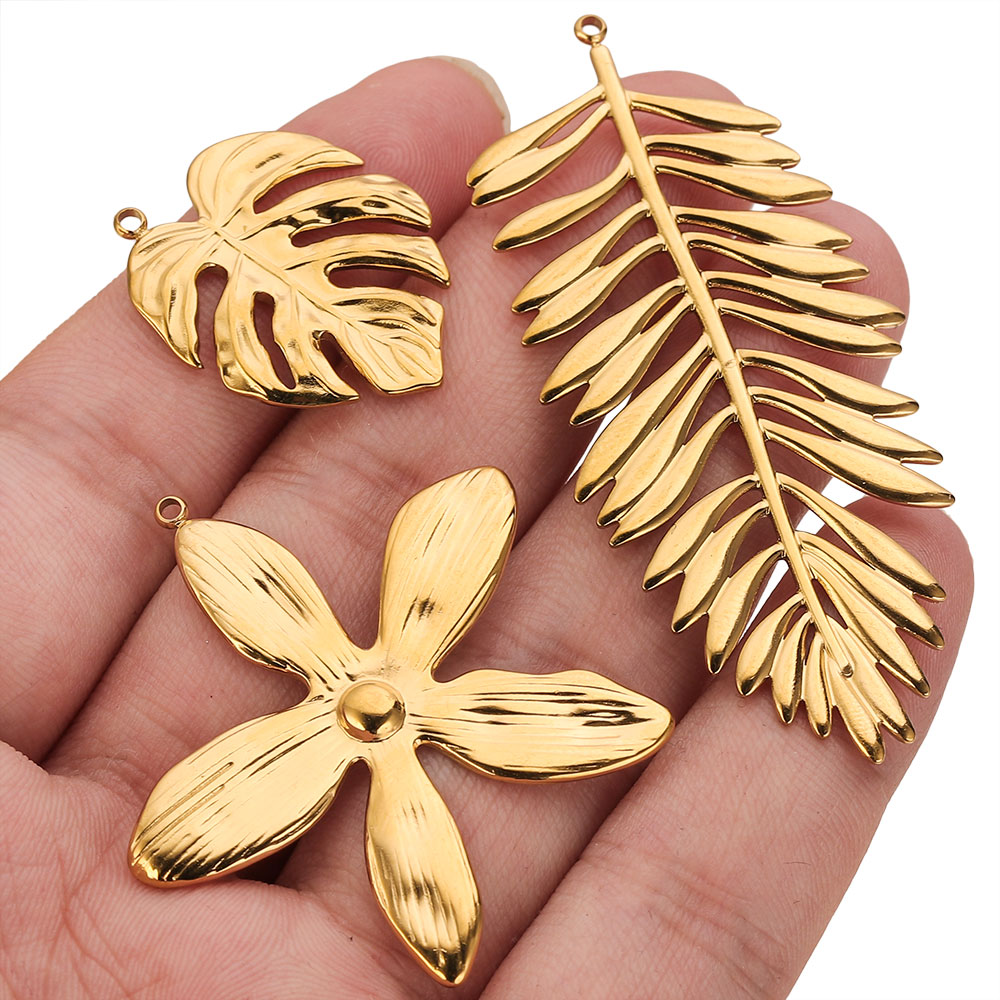 5PCS Stainless Steel Large Lea - مراجعة Women Fashion Jewellery وسعره