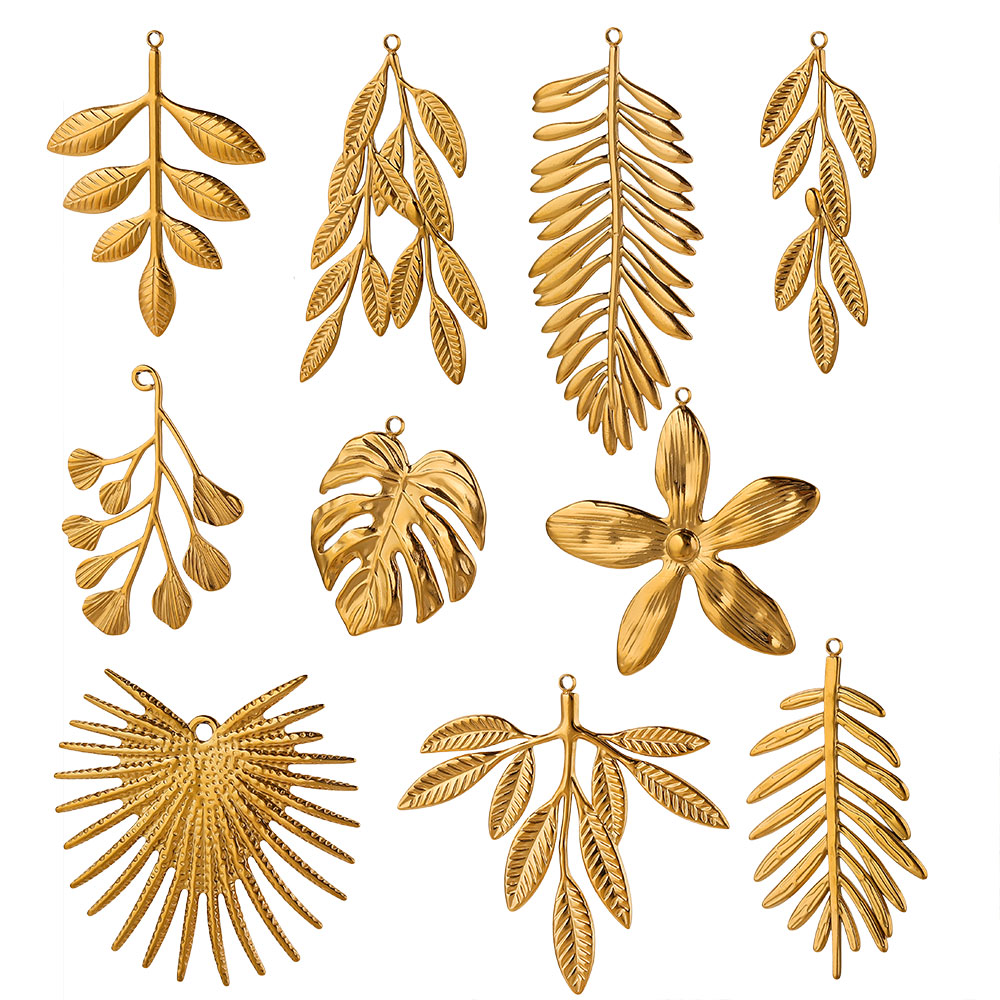 5PCS Stainless Steel Large Lea - مراجعة Women Fashion Jewellery وسعره