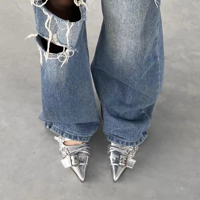 Pointed Toe High Heels Women W - مراجعة Fashion Women Belt وسعره