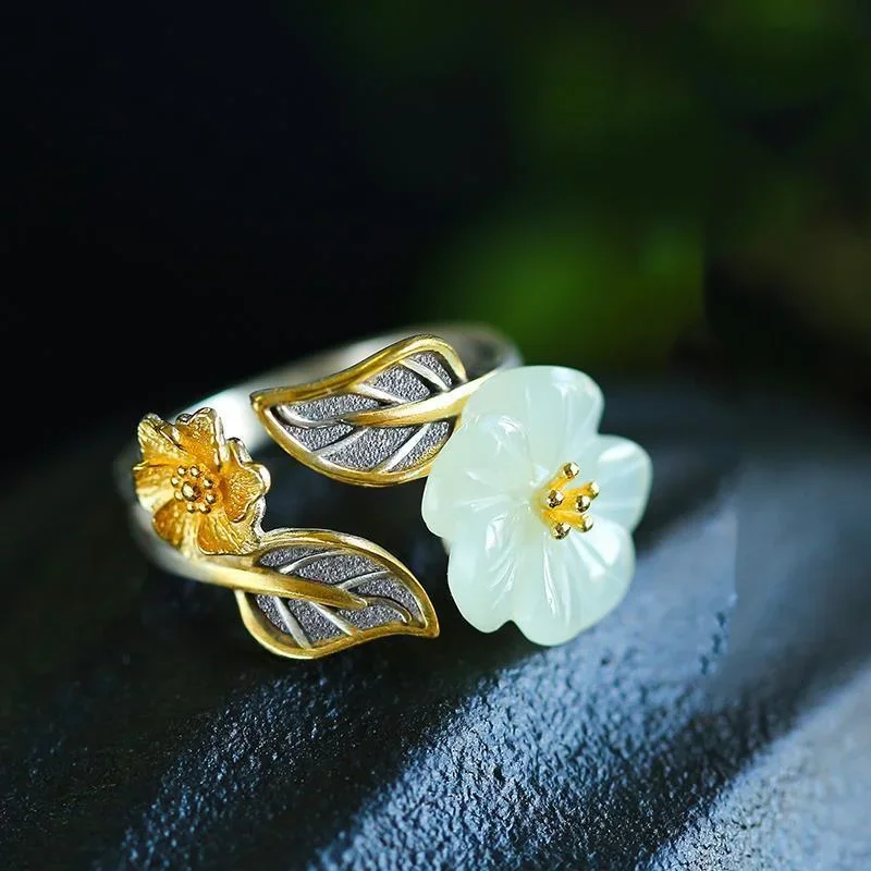 925 Silver White Hetian Jade F - مراجعة Women Fashion Jewellery وسعره