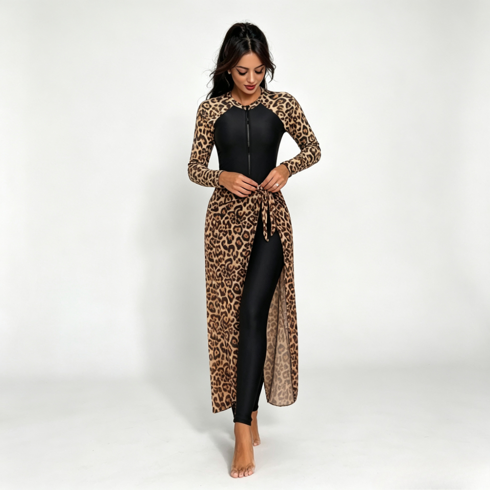 2026 Leopard Print 3 Piece Mod - مراجعة Printed Wrap Skirt وسعره
