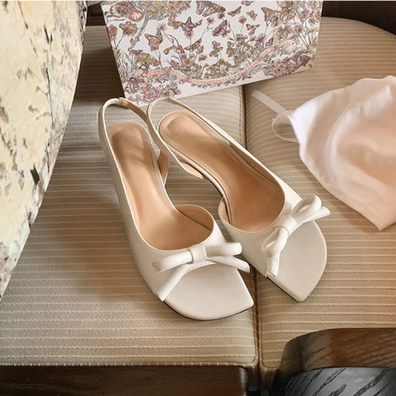 Elegant bow satin low heels sa - مراجعة Slip Dress Satin وسعره