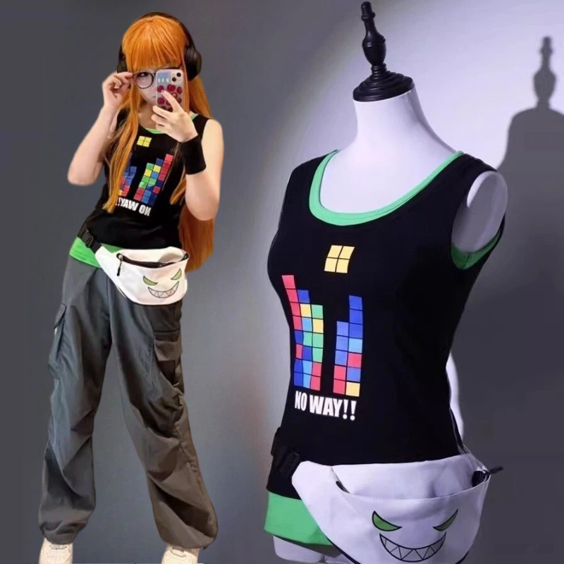 Anime Sakura Futaba Cosplay Co - مراجعة Knitted Vest Women وسعره