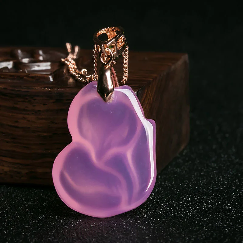 Natural Purple Agate Fox Penda - مراجعة Women Fashion Jewellery وسعره