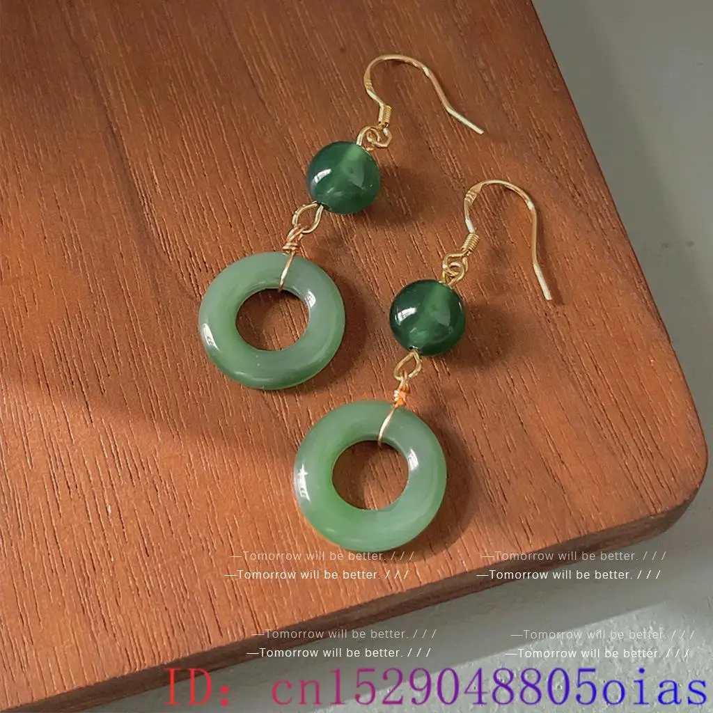 Green Real Jade Ring Earrings  - مراجعة Women Fashion Jewellery وسعره