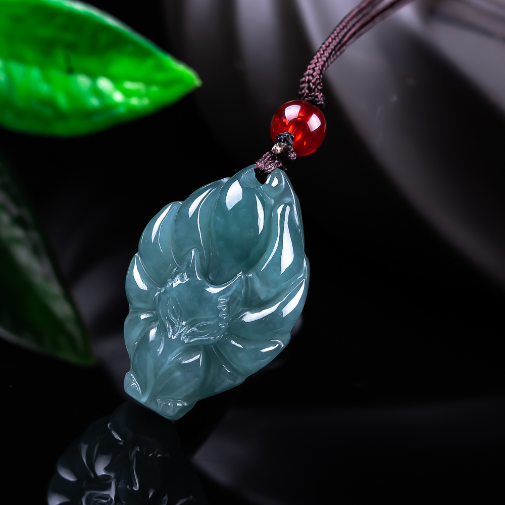 Natural Burmese Jadeite Fox Pe - مراجعة Women Fashion Necklace وسعره