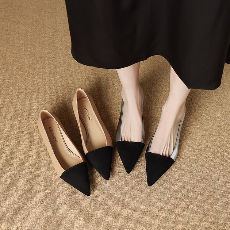 French ladies' high-heeled sho - مراجعة Women Fashion Heels وسعره