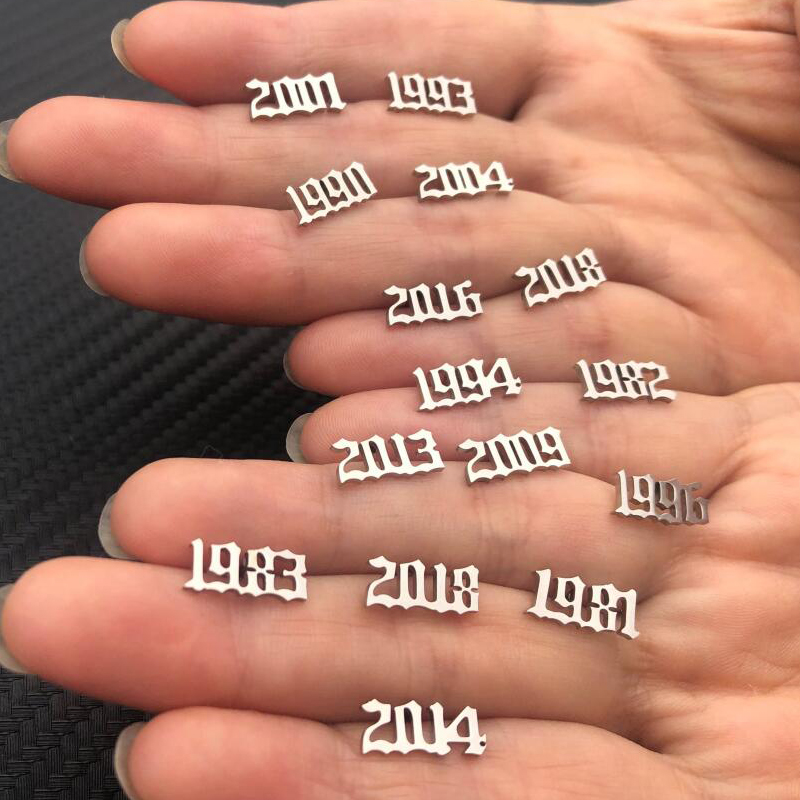 Tiny Year Number Stainless Ste - مراجعة Women'S Fashion Year 2000 وسعره