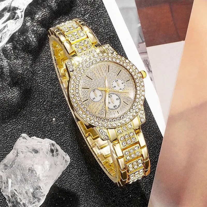Women's Quartz Watch Gold Luxu - مراجعة Women Fashion Necklace وسعره