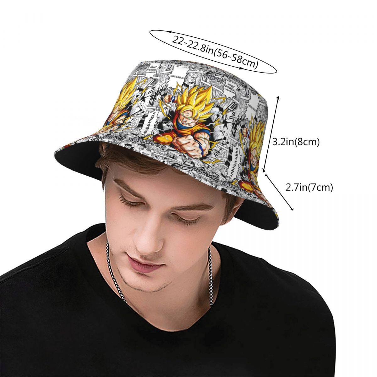 Custom DBZ Goku Japan Comic Bu - مراجعة Bucket Hat Women وسعره