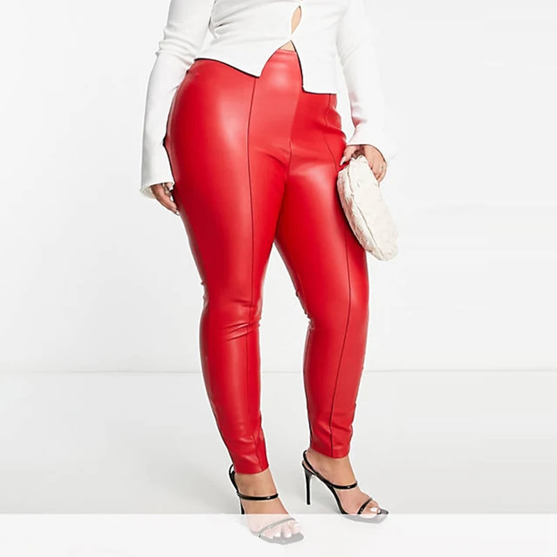 Women Plus Size Mid Waist Leat - مراجعة Women'S Fashion Leggings وسعره