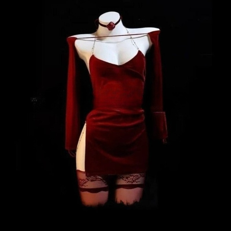 Sexy Rose Red Dress Women High - مراجعة Bodycon Dress Women وسعره