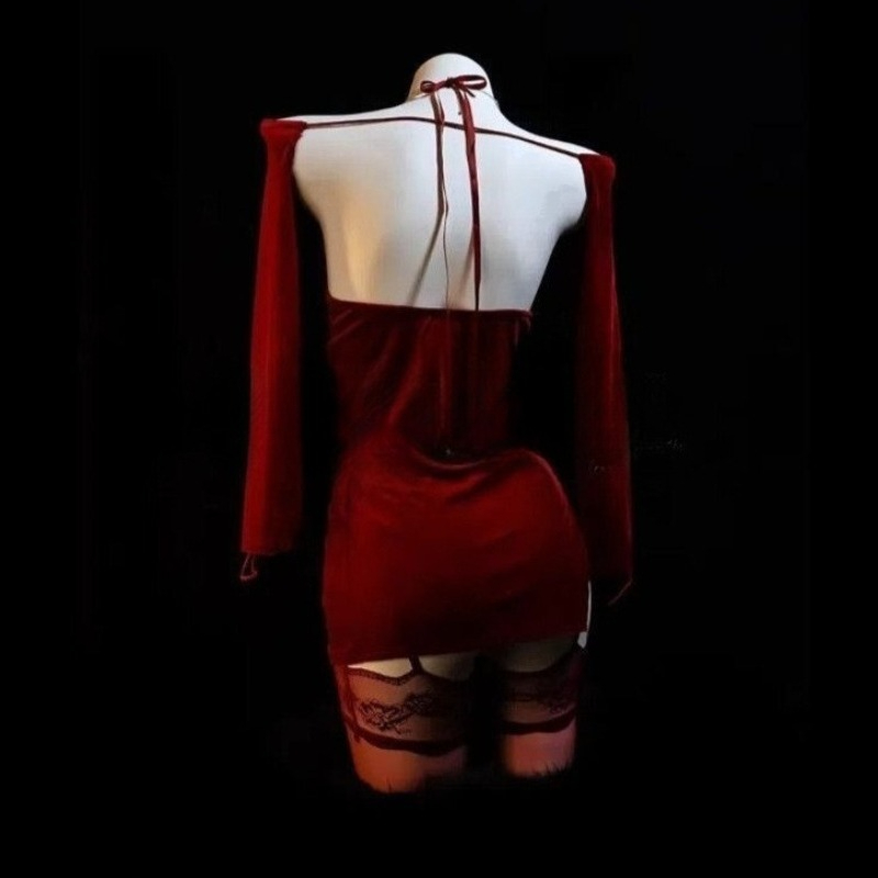 Sexy Rose Red Dress Women High - مراجعة Bodycon Dress Women وسعره