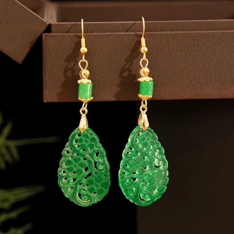 925 Silver Natural Green Jade  - مراجعة Women Fashion Jewellery وسعره