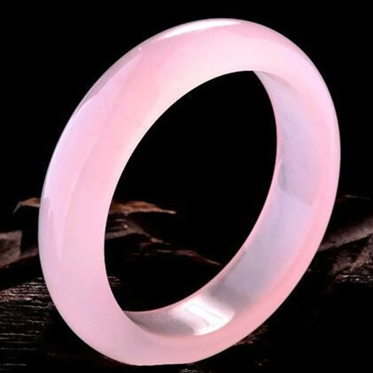 Genuine Natural Pink Jade Bang - مراجعة Women Fashion Jewellery وسعره