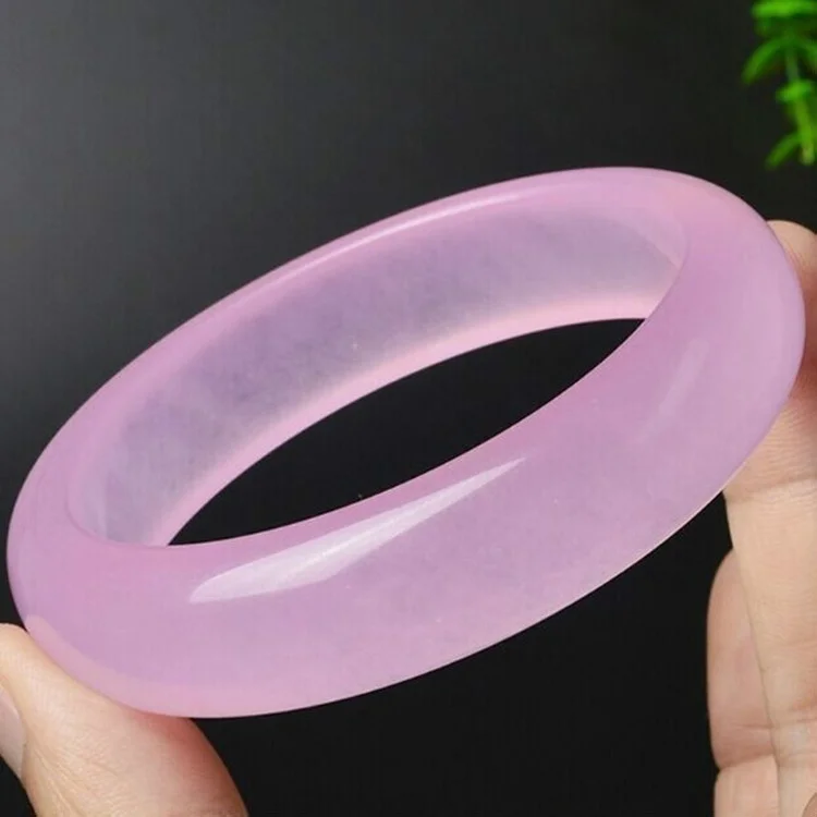 Genuine Natural Pink Jade Bang - مراجعة Women Fashion Jewellery وسعره