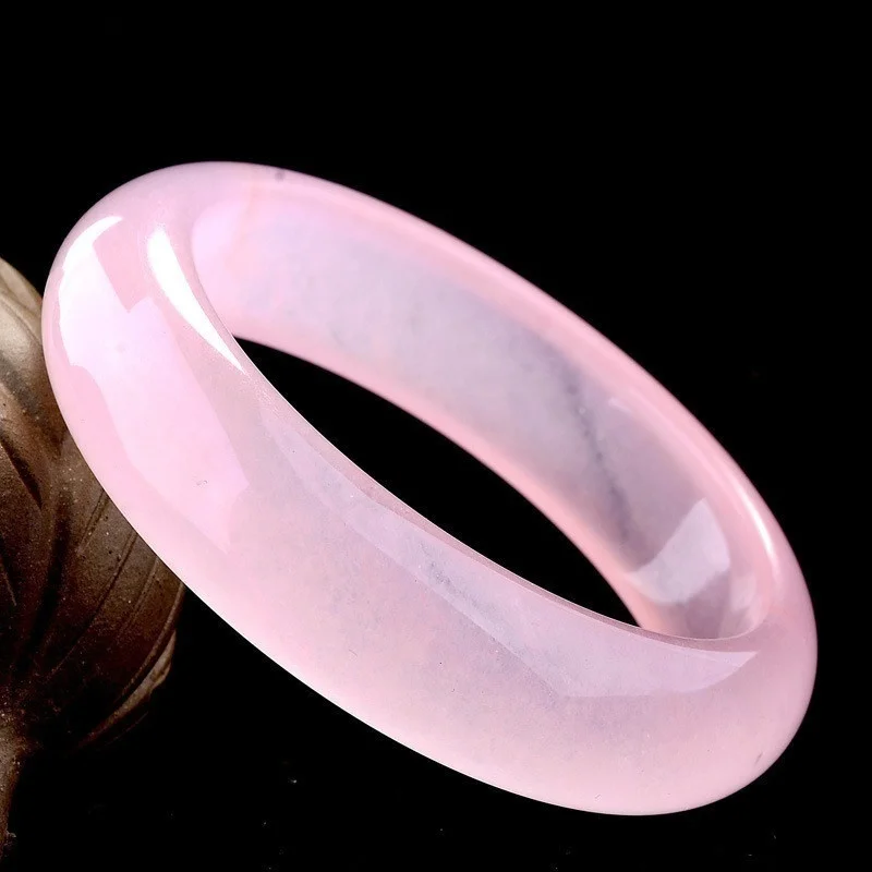 Genuine Natural Pink Jade Bang - مراجعة Women Fashion Jewellery وسعره