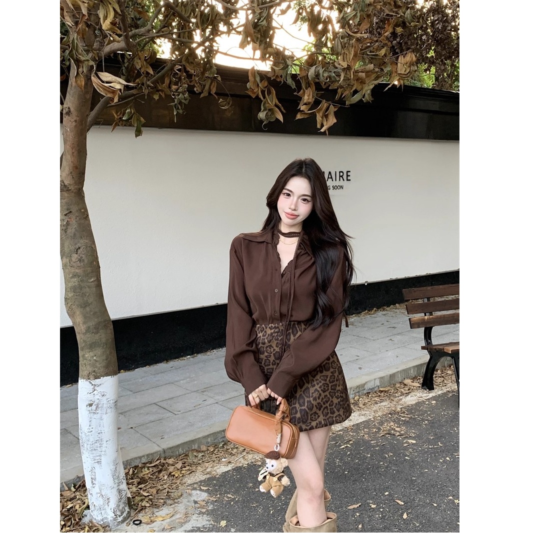 Caramel Long Sleeve Loose Midi - مراجعة Printed Wrap Skirt وسعره