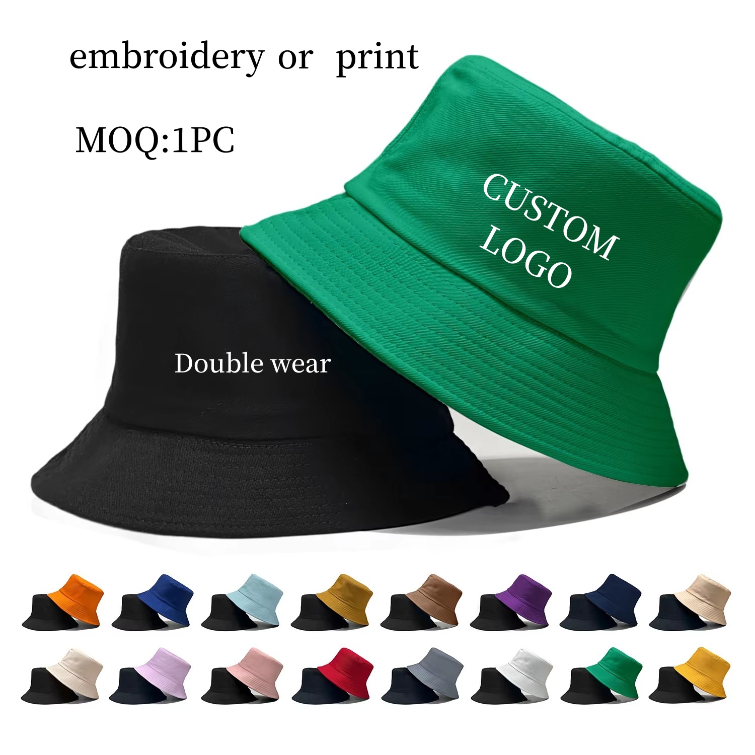 Custom Logo Double Side Fisher - مراجعة Bucket Hat Women وسعره